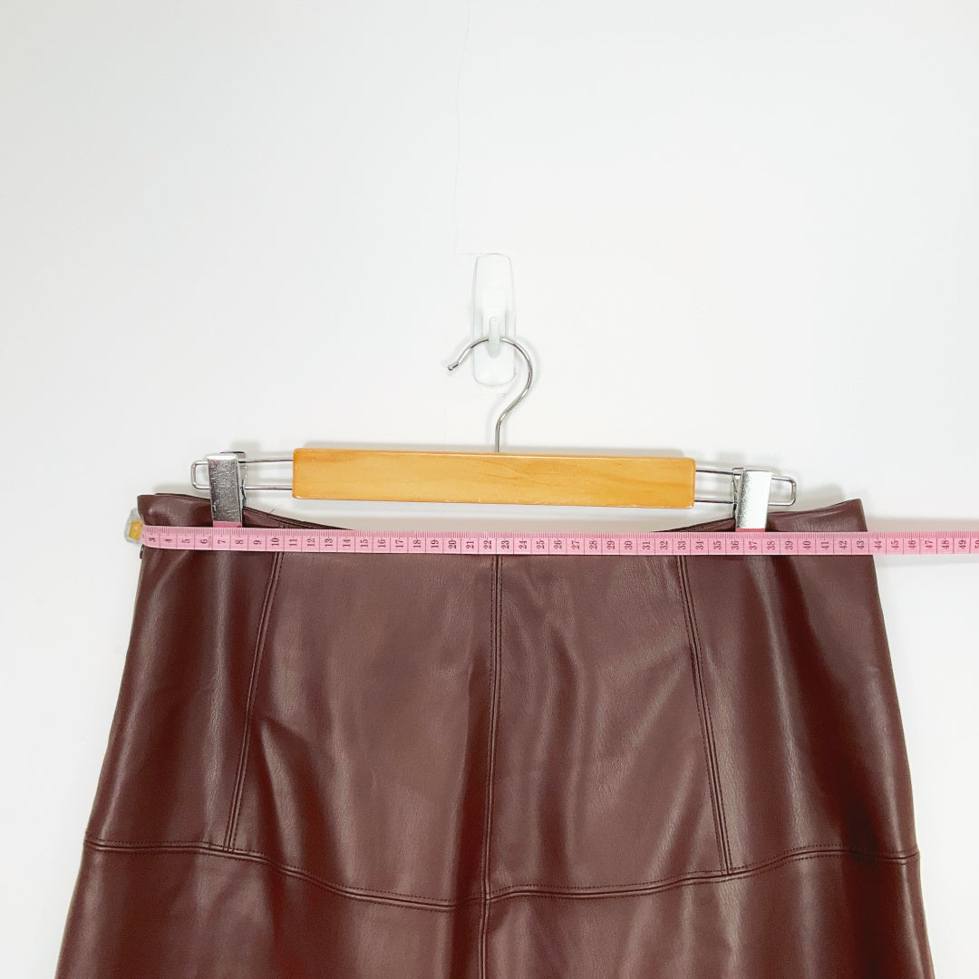 Blue Illusion - Fau Leather Maxi Skirt