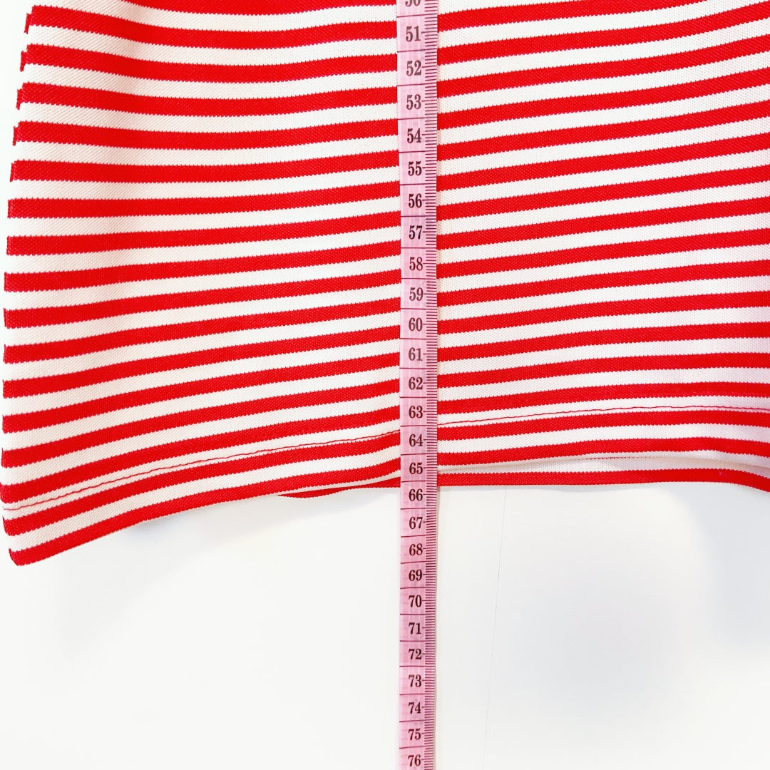 LALA'C Golf Collection - Red & White Stripe Polo