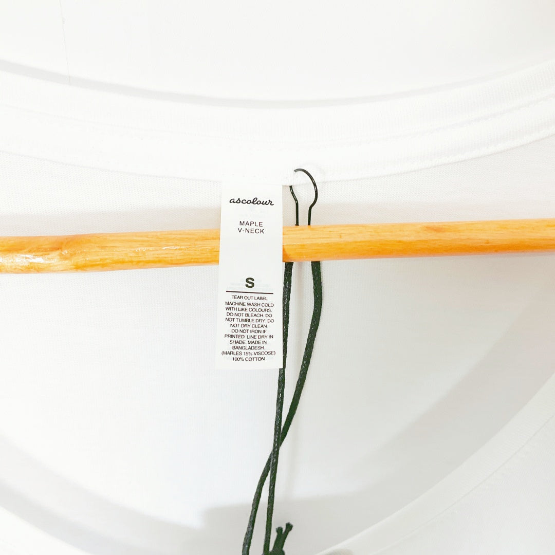 AS Colour Maple V Neck Tee - With Tags