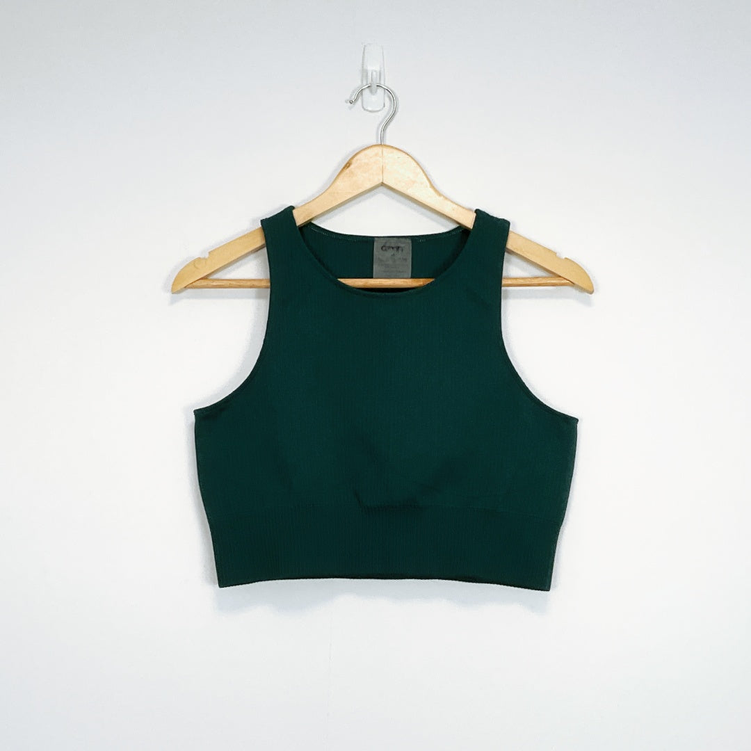 AIM’N Green Cropped Activewear Top