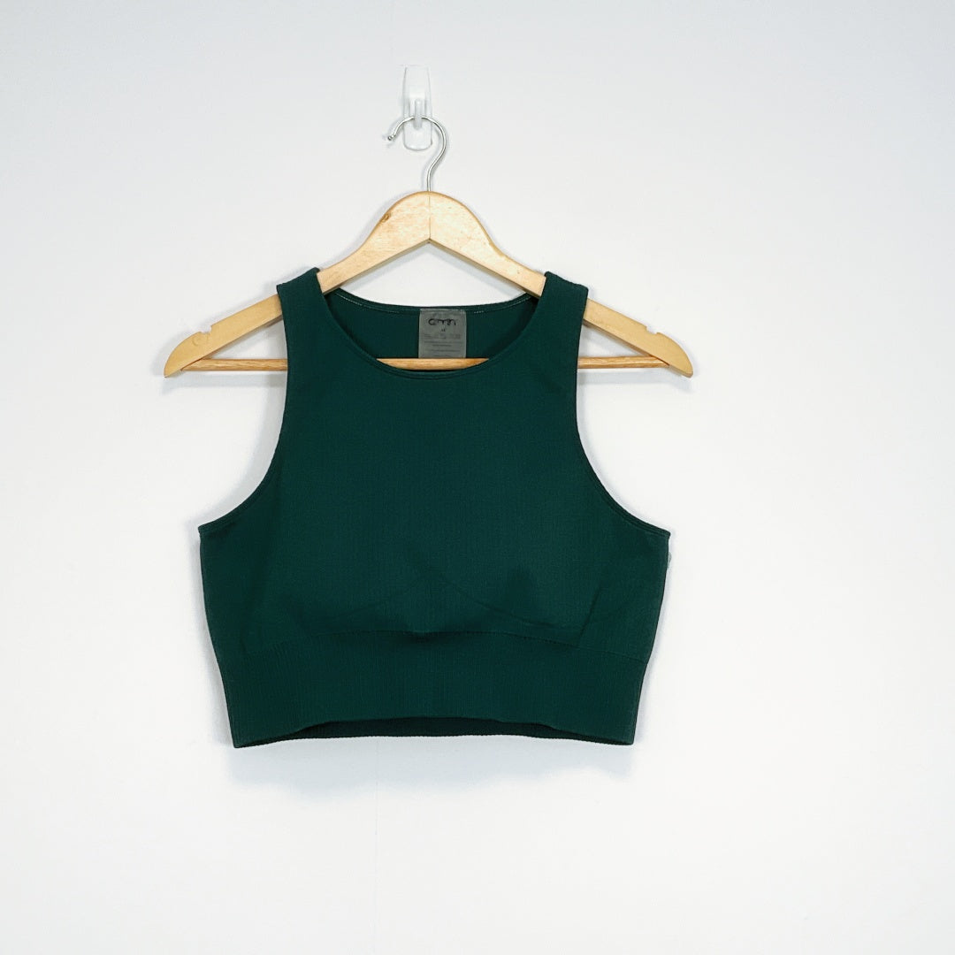 AIM’N Green Cropped Activewear Top