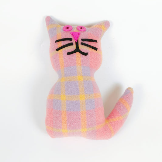 Artearoa – Blanket Cat – Pink & Lavender Check