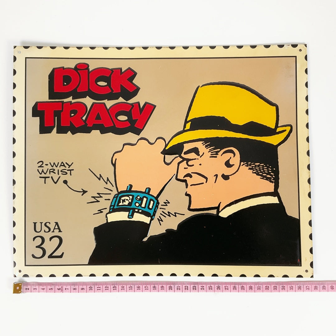 Dick Tracy Retro Comic Style Metal Wall Poster