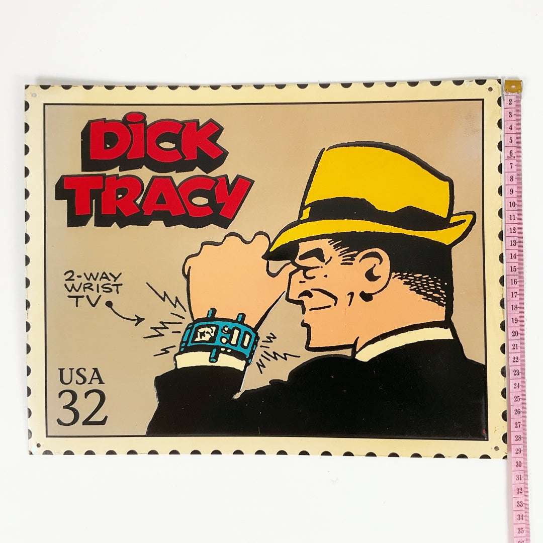 Dick Tracy Retro Comic Style Metal Wall Poster