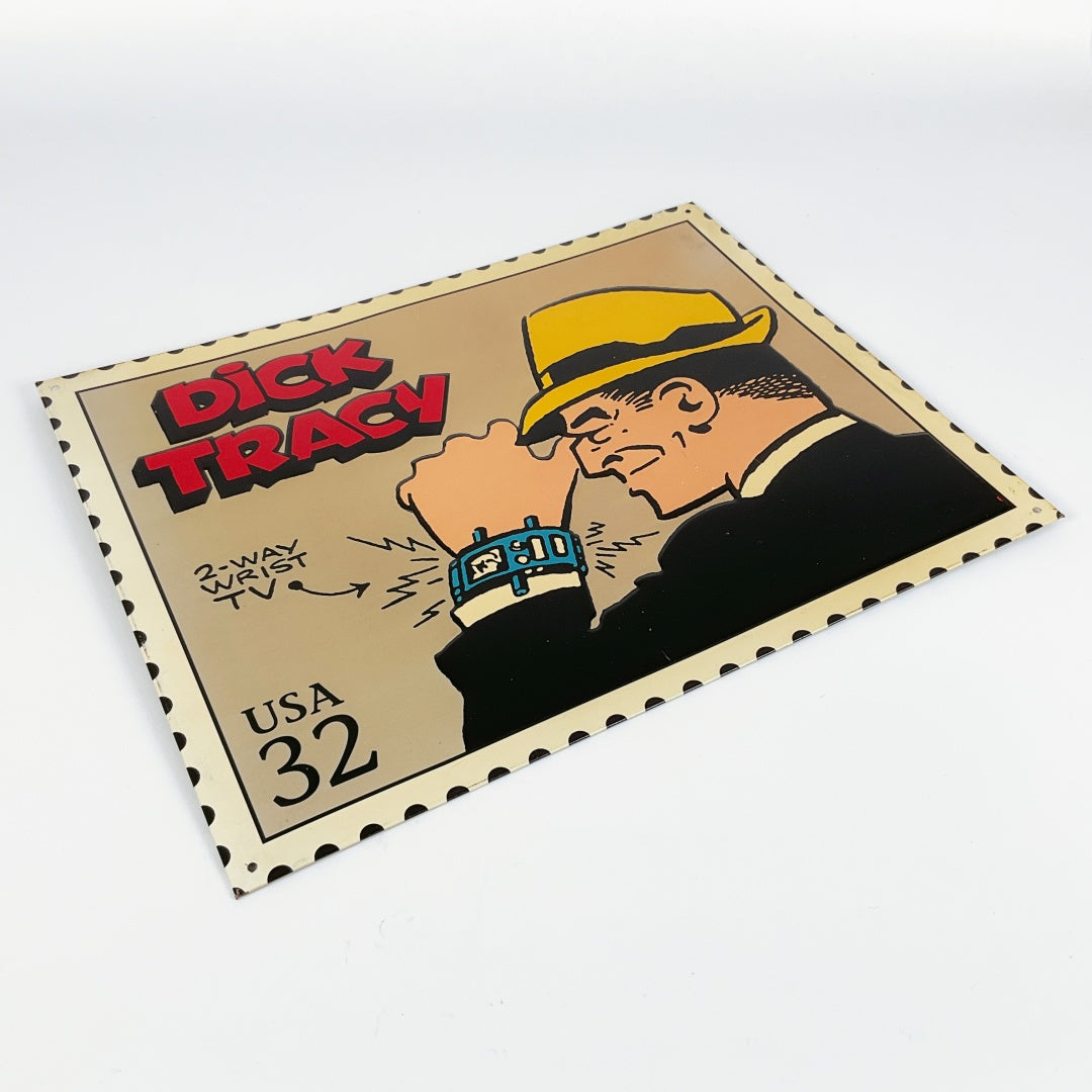 Dick Tracy Retro Comic Style Metal Wall Poster