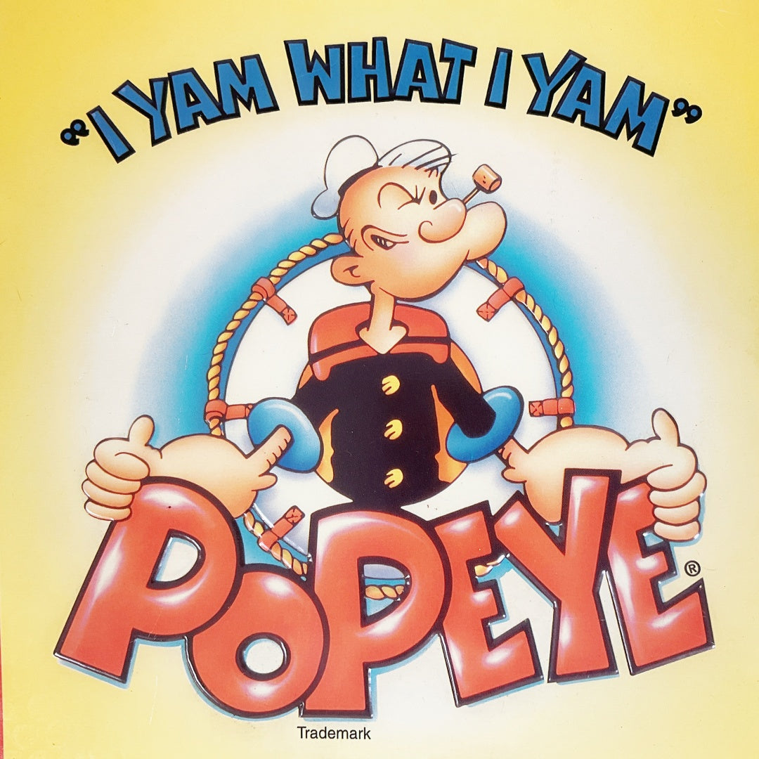 Popeye “I Yam What I Yam” Retro Metal Poster Sign