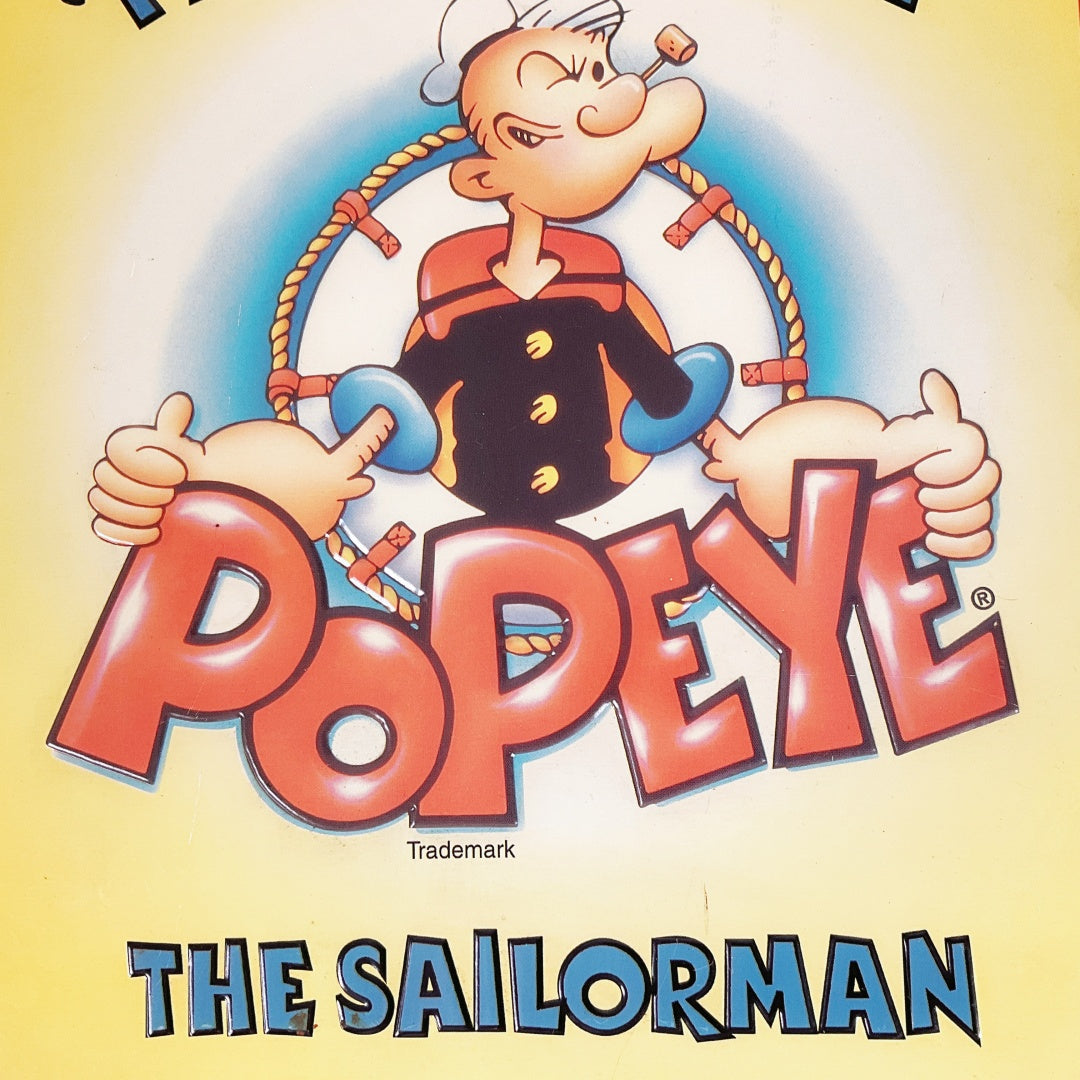 Popeye “I Yam What I Yam” Retro Metal Poster Sign