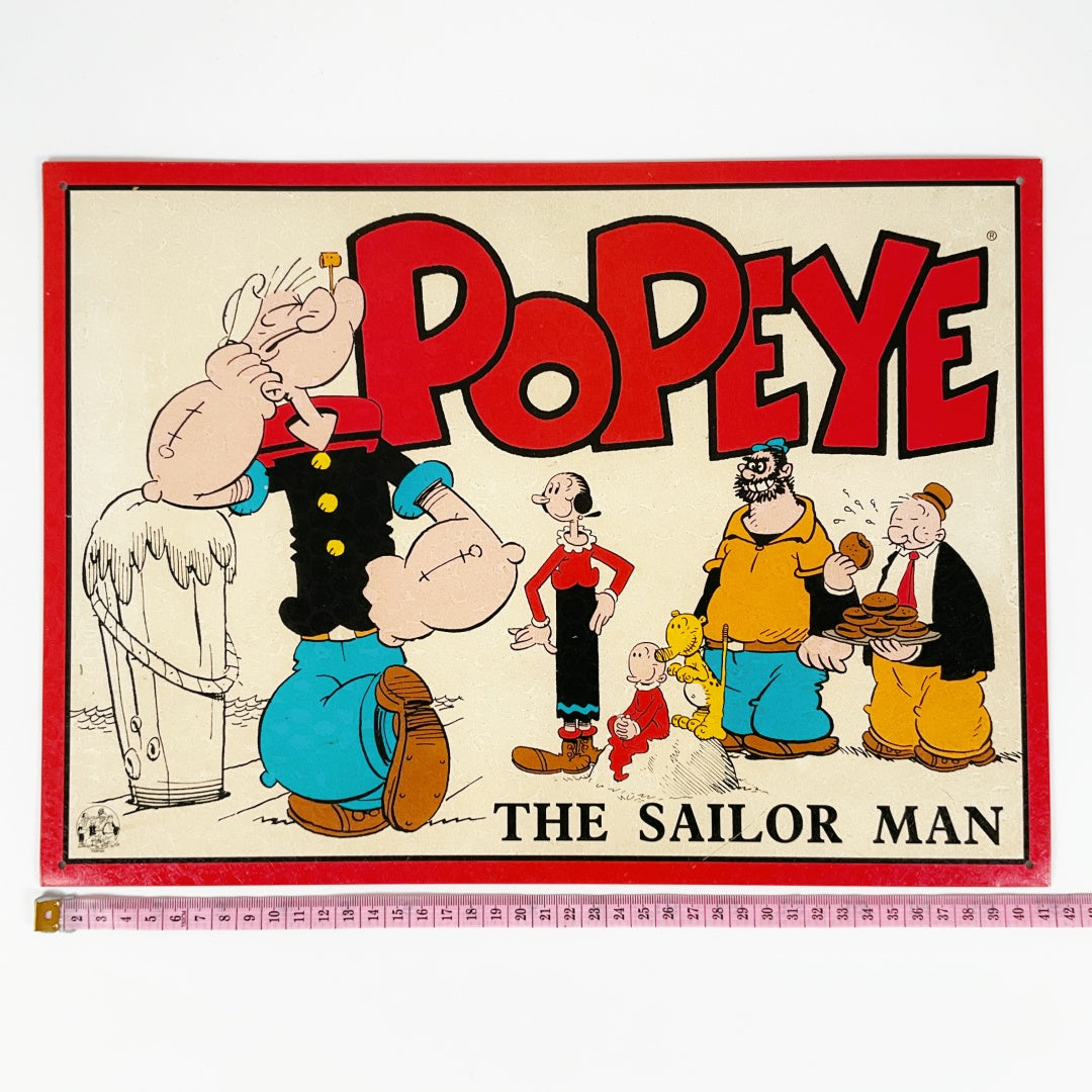 1996 Popeye the Sailor Man – Classic Character Metal Wall Poster