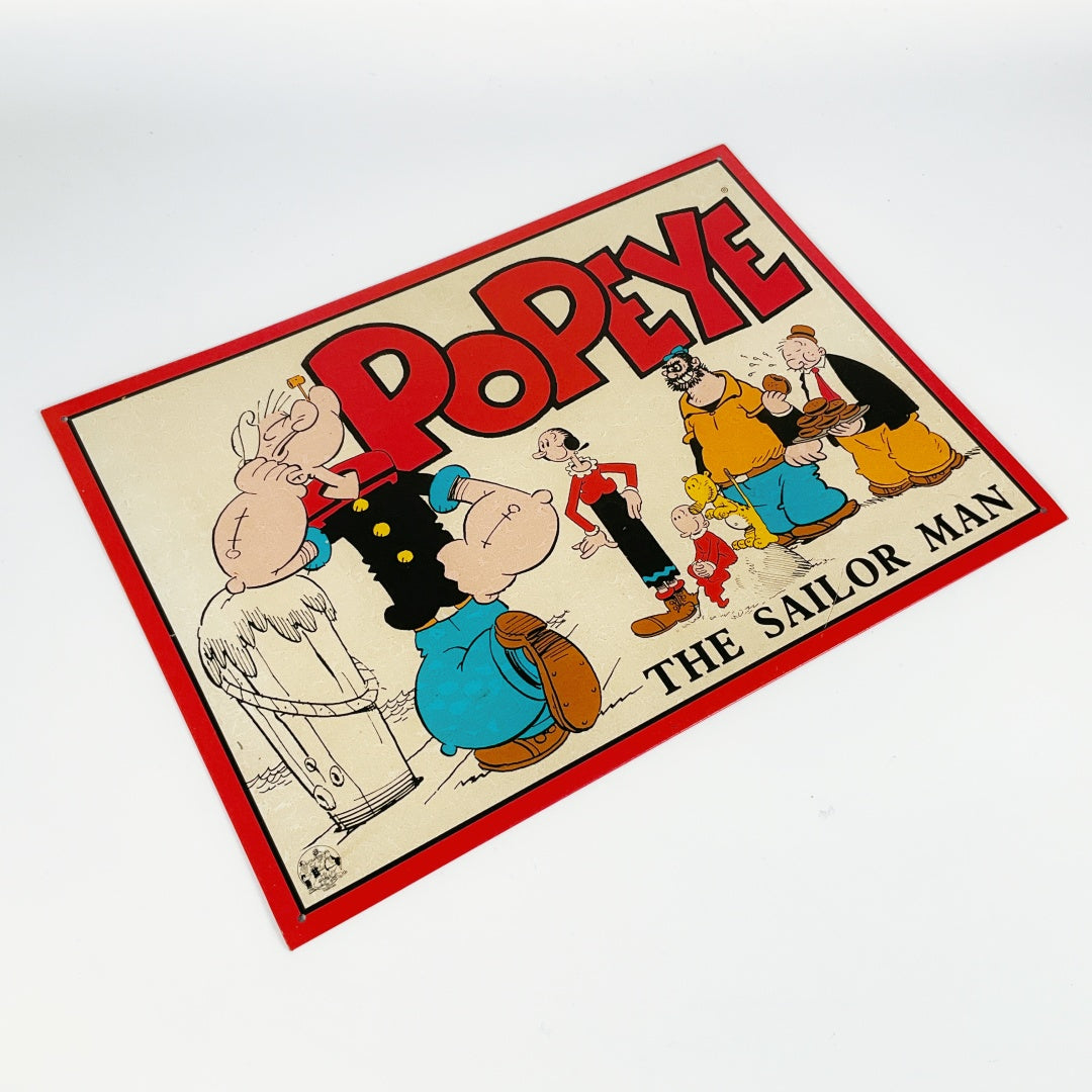 1996 Popeye the Sailor Man – Classic Character Metal Wall Poster
