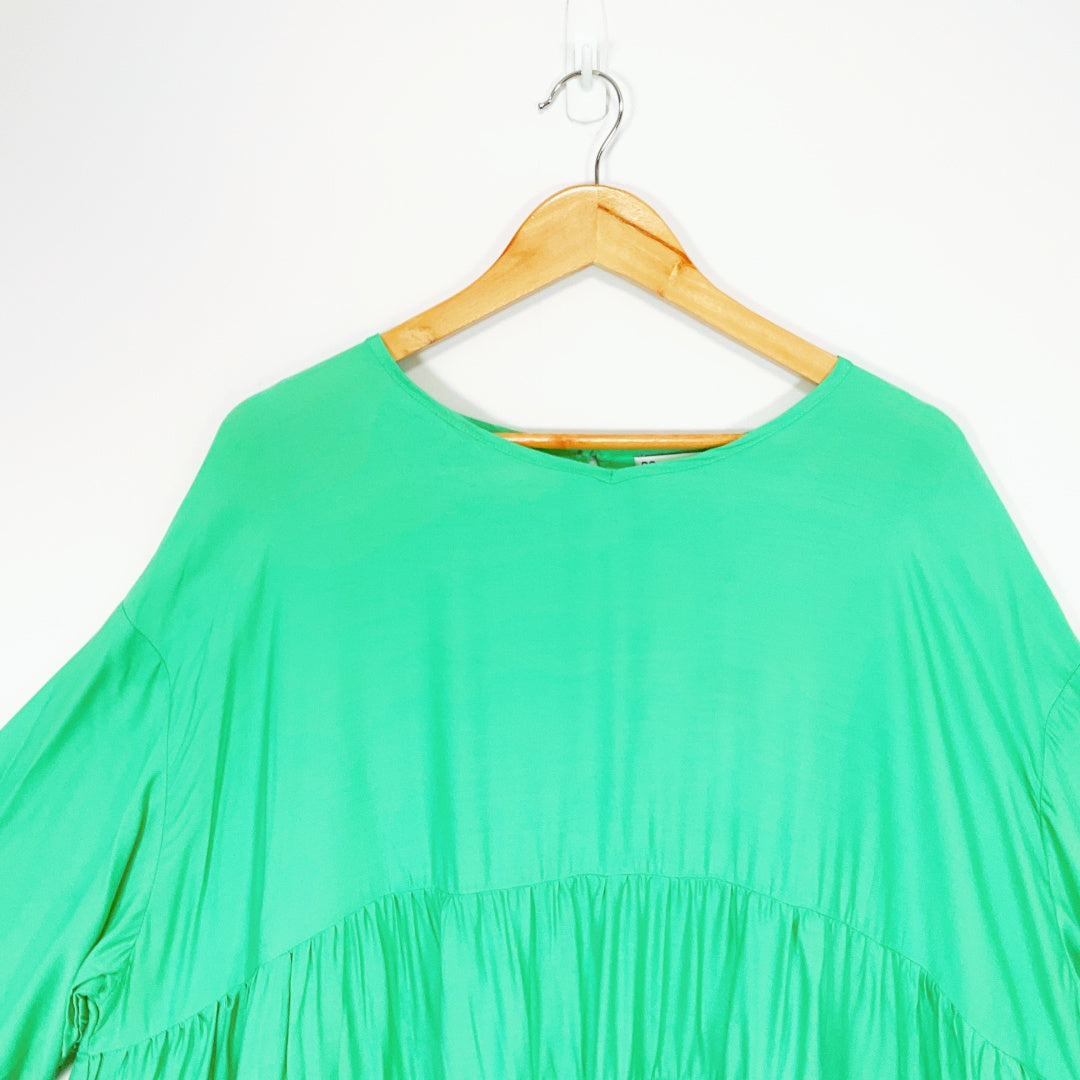 PQ Collection Green Oversized Dress – Free Size