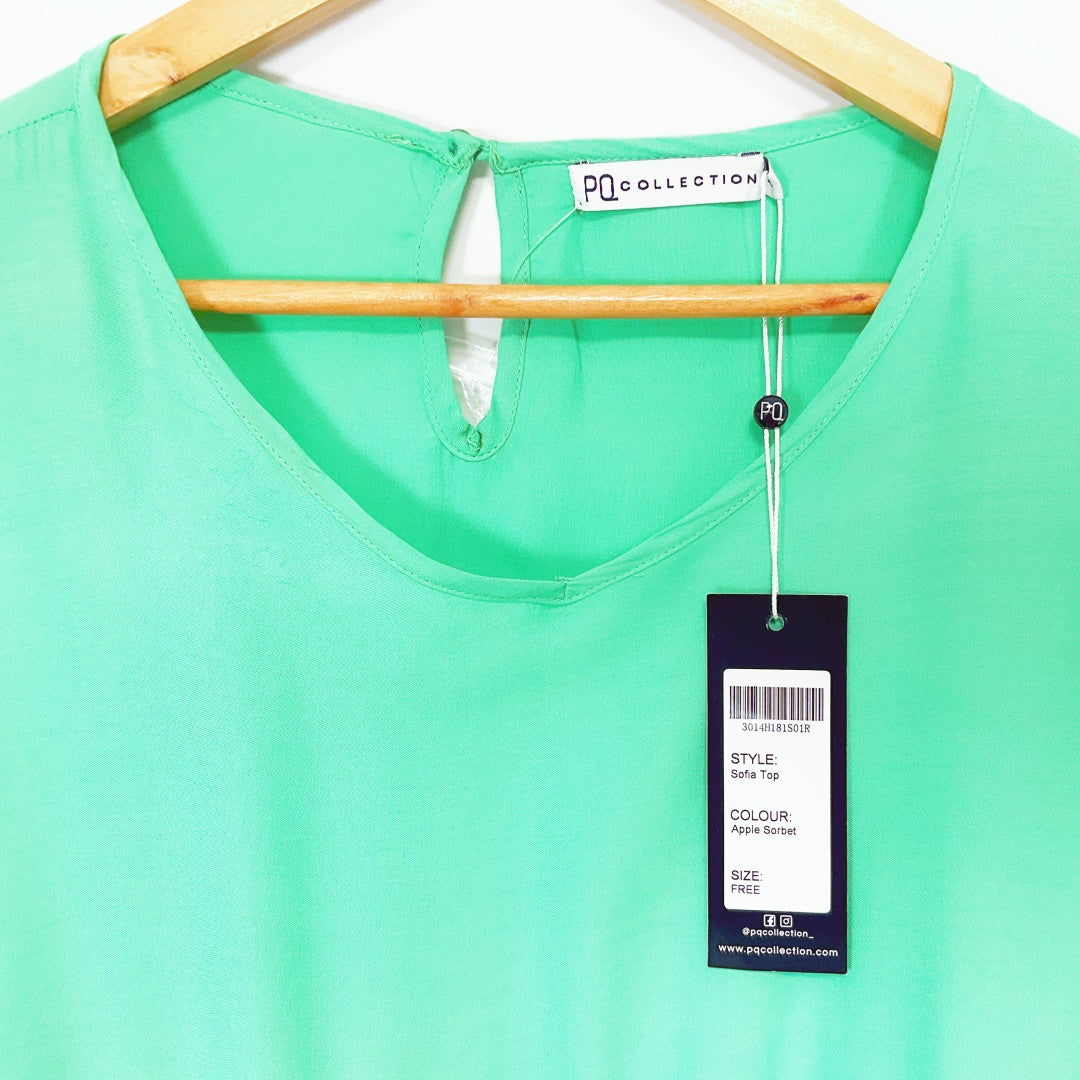 PQ Collection Green Oversized Dress – Free Size