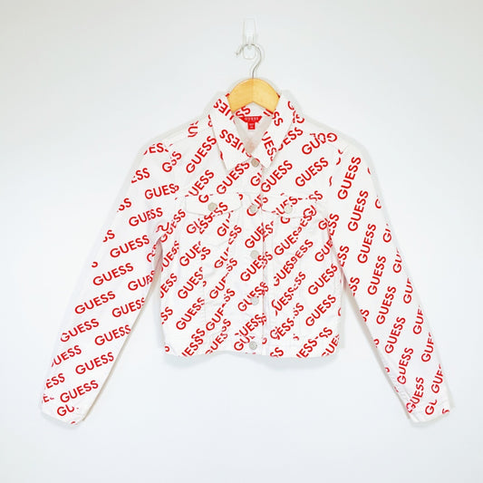 GUESS Logo Print Jacket – Size XS