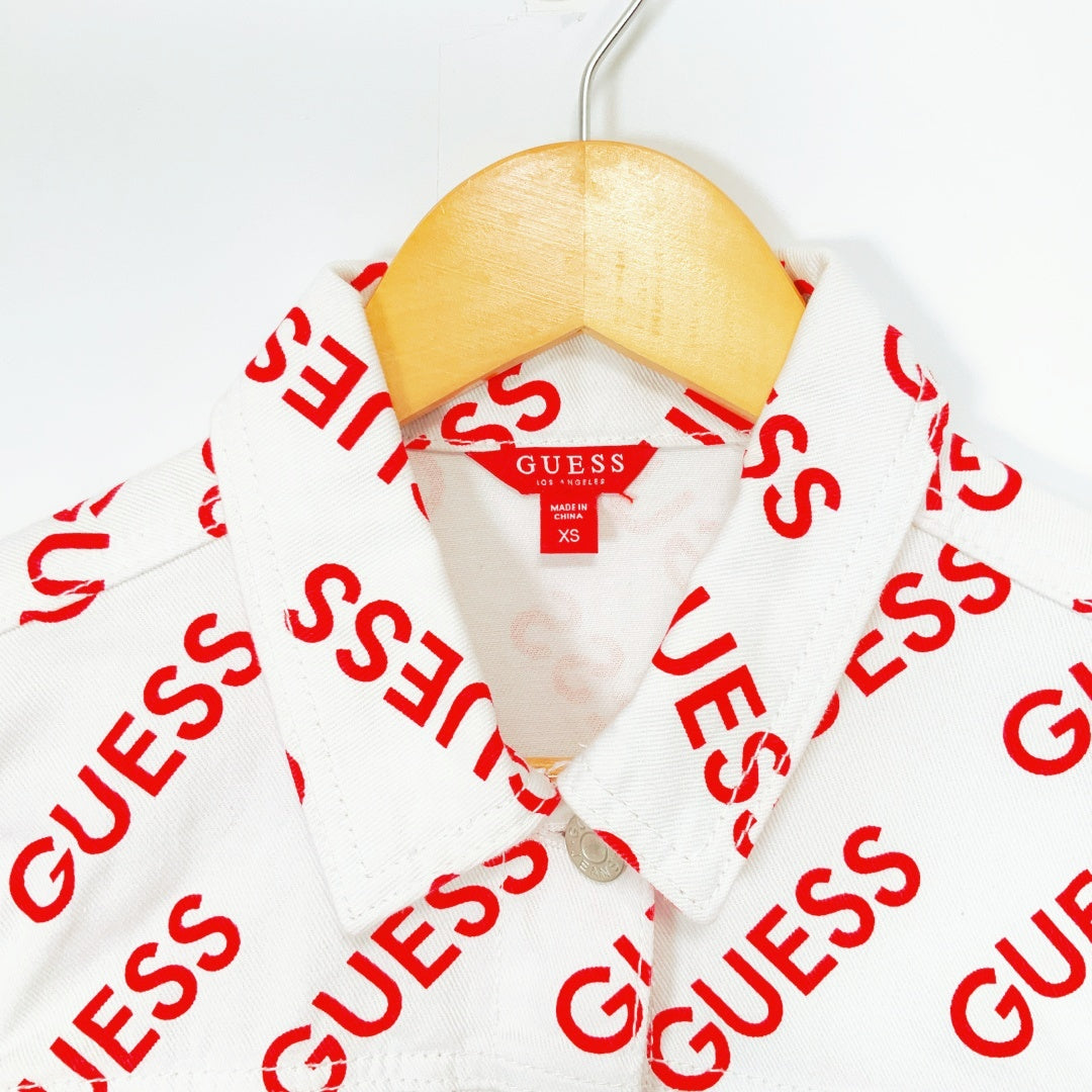 GUESS Logo Print Jacket – Size XS