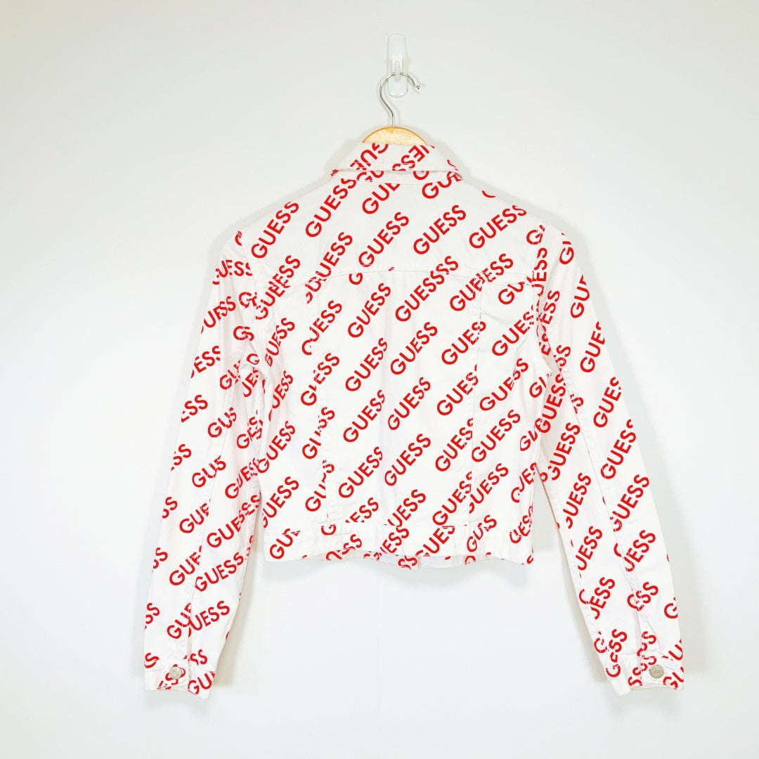 GUESS Logo Print Jacket – Size XS