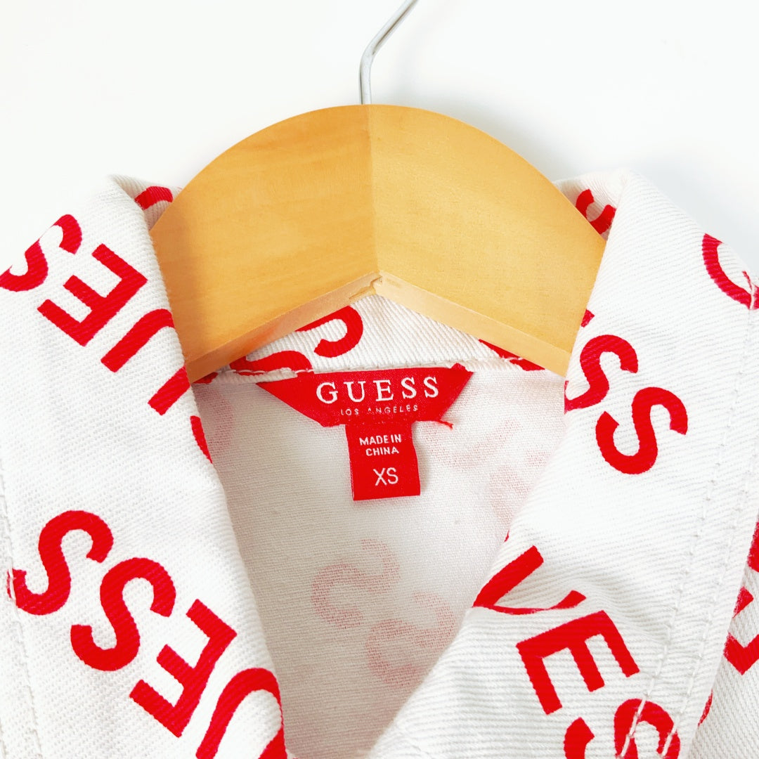 GUESS Logo Print Jacket – Size XS