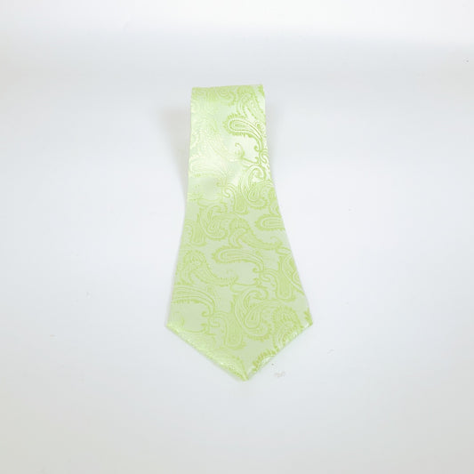 Verie God-Handmade Silk Tie (Classic Paisley Light Green)