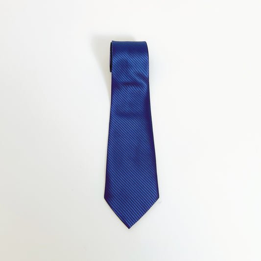 KAILONG-Handmade Silk Tie (Textured Royal blue)