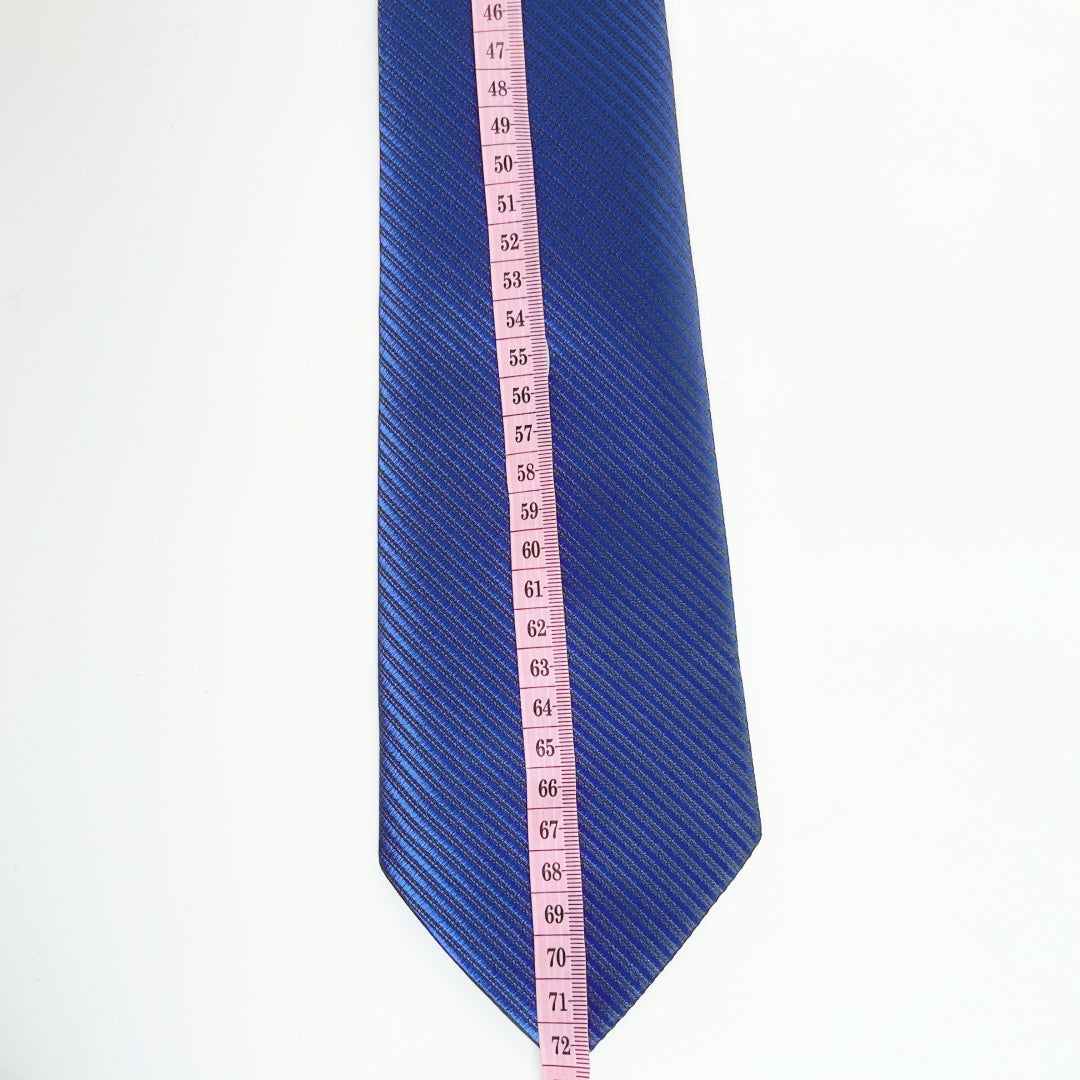 KAILONG-Handmade Silk Tie (Textured Royal blue)