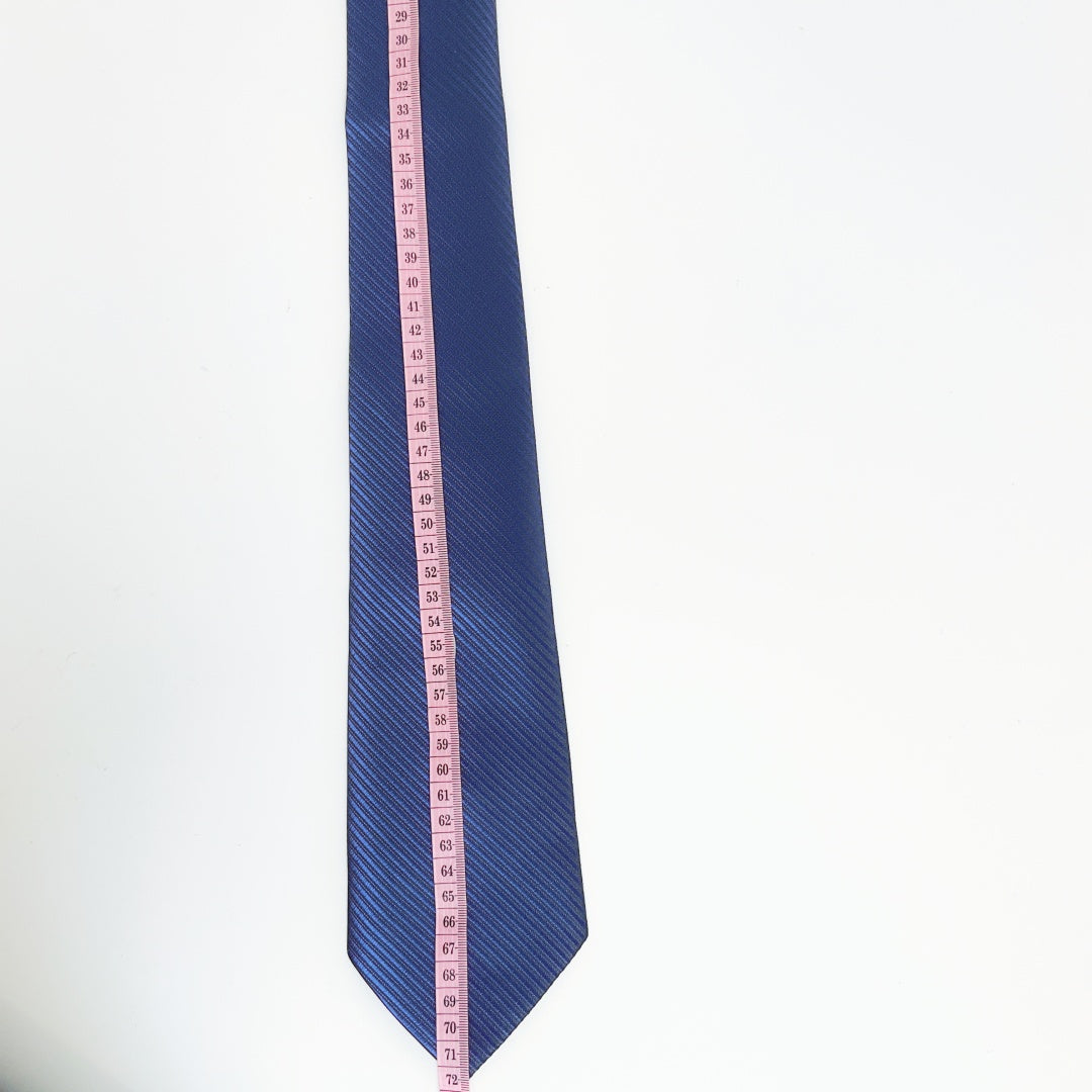 KAILONG-Handmade Silk Tie (Textured Royal blue)