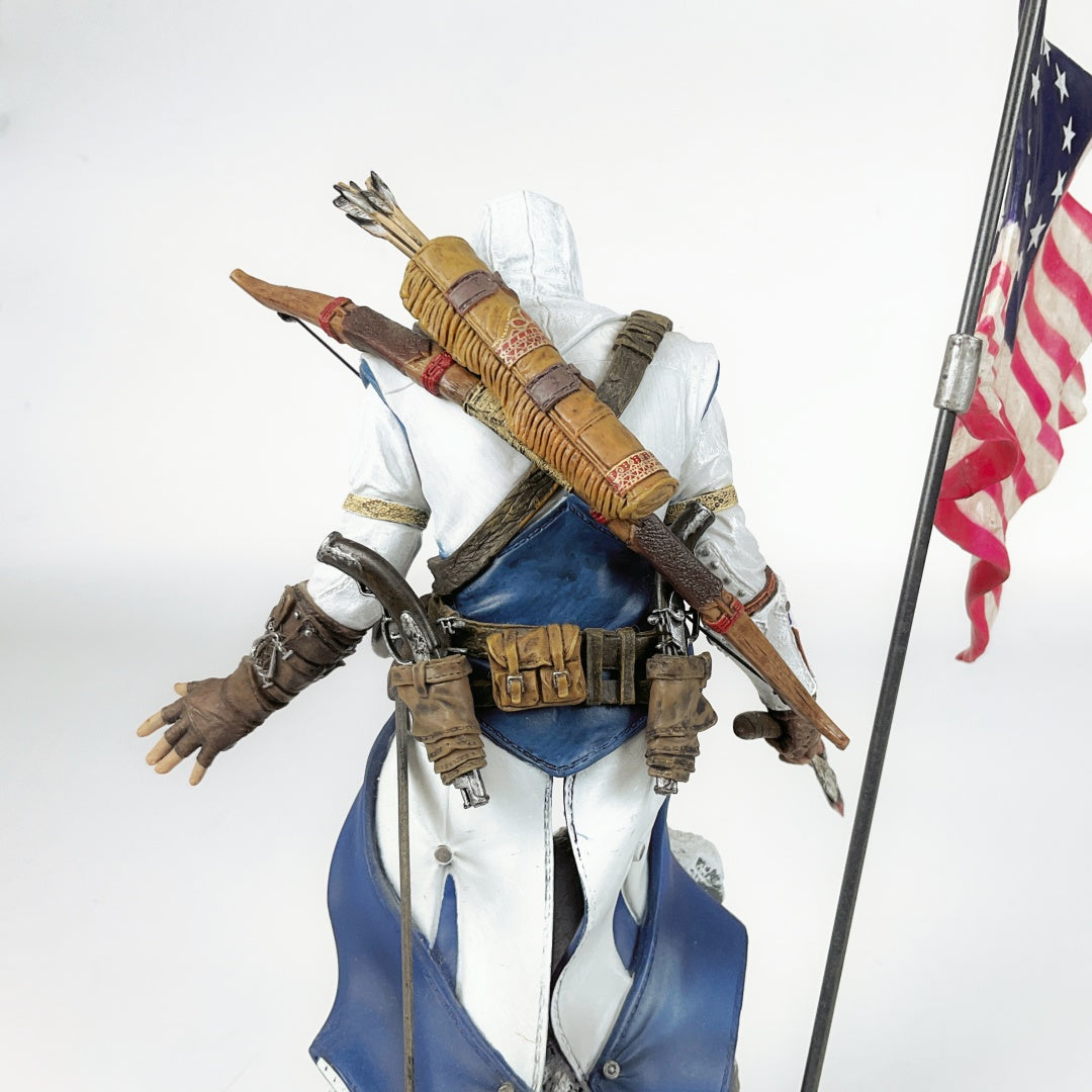 Assassins Creed 3 III Connor Figurine - 2012 Limited Collectors Edition with Flag