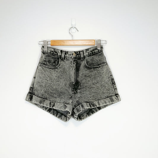 American Apparel - High Waisted Denim Shorts
