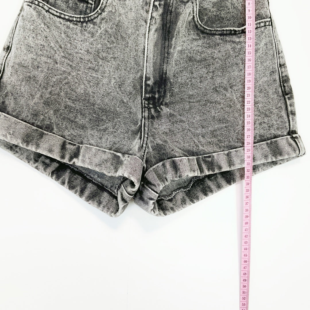 American Apparel - High Waisted Denim Shorts