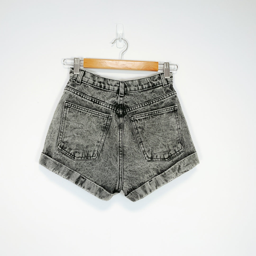 American Apparel - High Waisted Denim Shorts