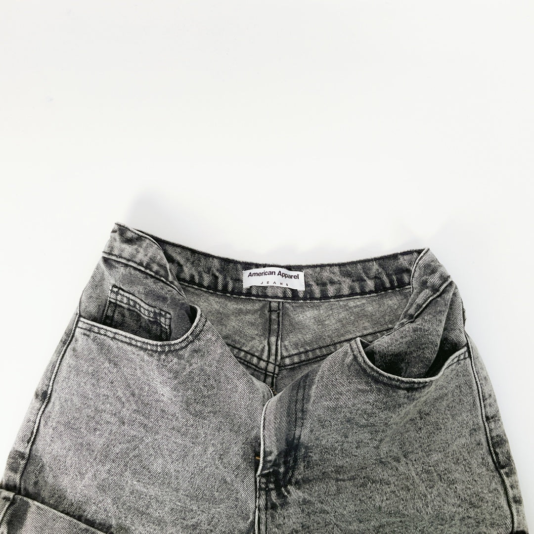 American Apparel - High Waisted Denim Shorts
