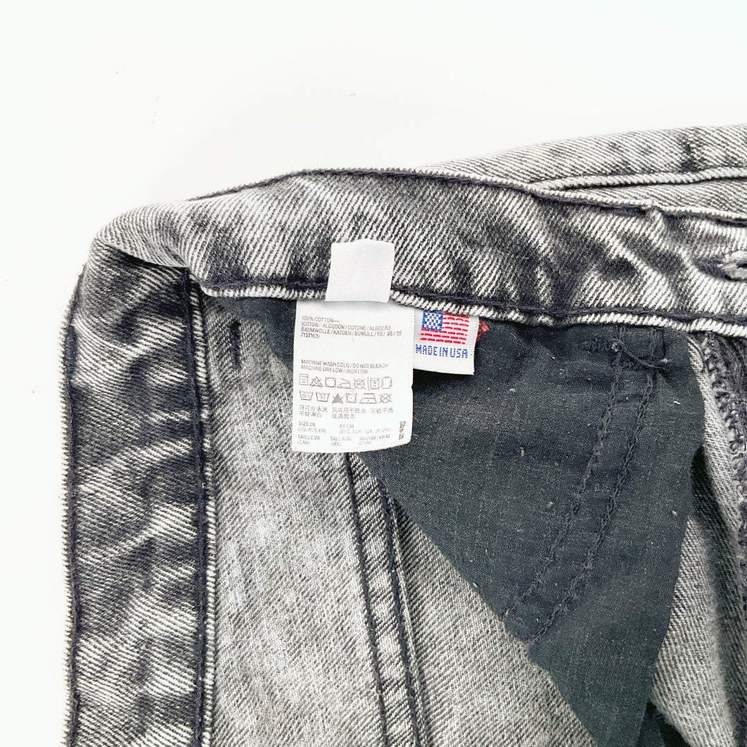 American Apparel - High Waisted Denim Shorts
