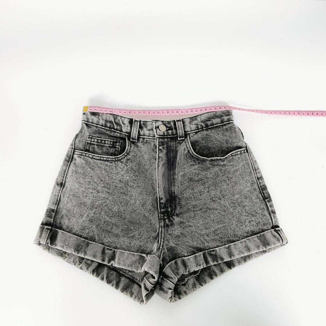 American Apparel - High Waisted Denim Shorts