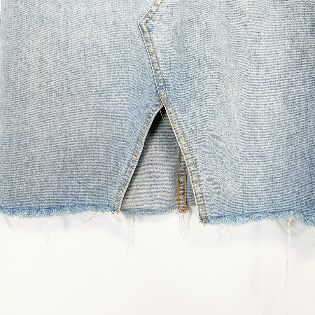 Cotton On - Denim Split Midi Skirt