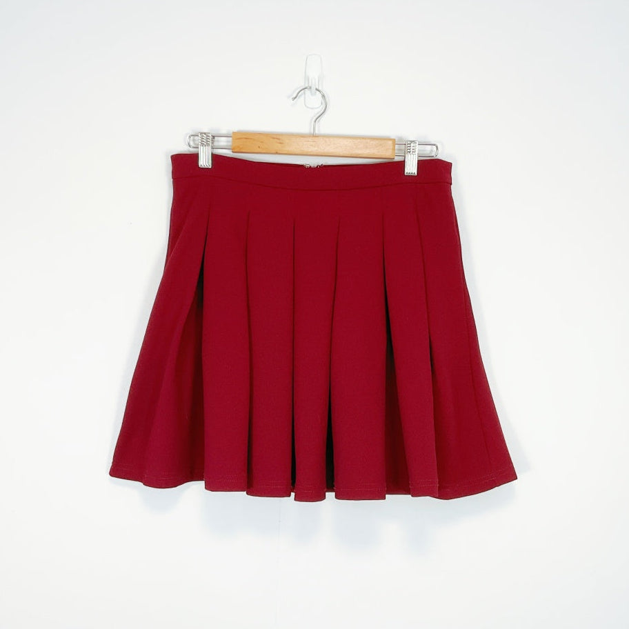 Shein - Pleated Mini Skirt