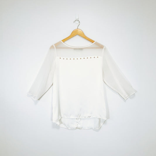 Studio W - White Studded Top