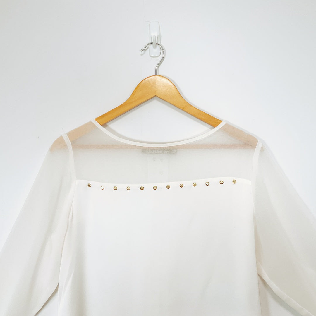 Studio W - White Studded Top