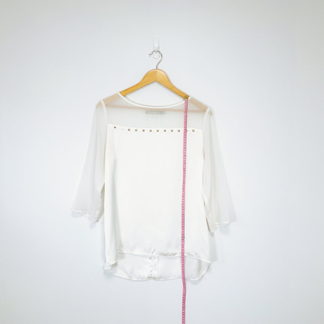 Studio W - White Studded Top