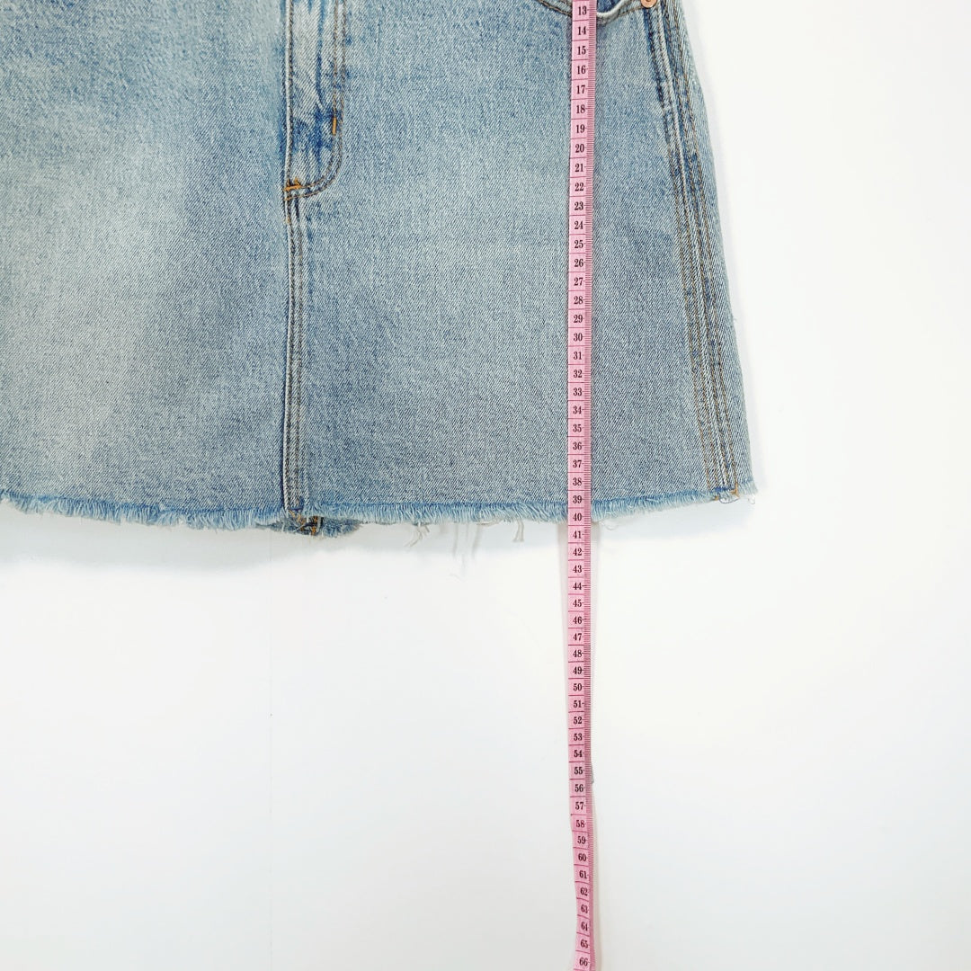 Abrand Jeans - Denim A-Line Mini Skirt