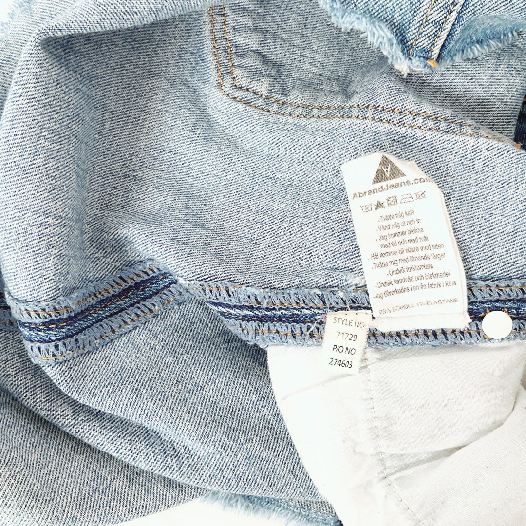 Abrand Jeans - Denim A-Line Mini Skirt