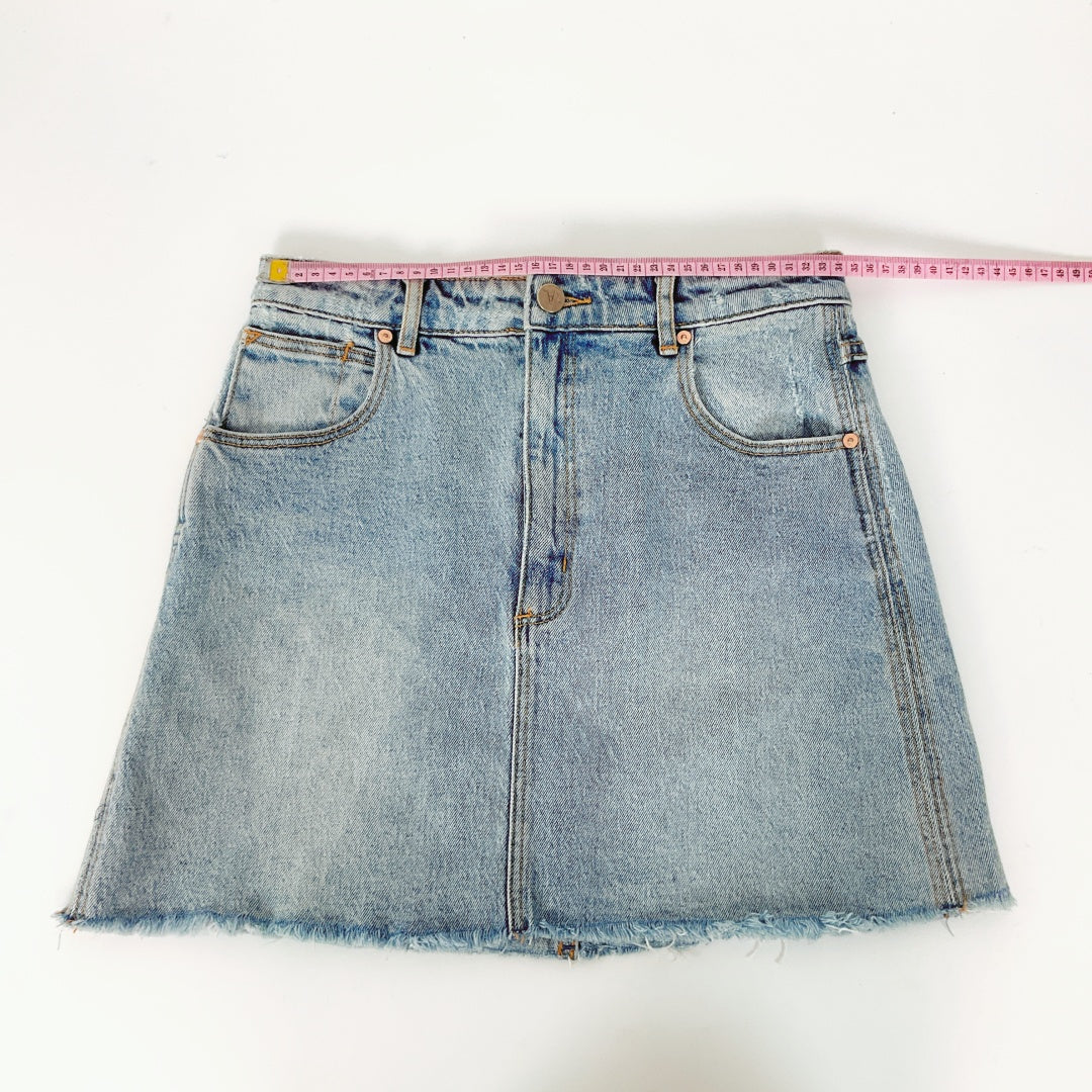 Abrand Jeans - Denim A-Line Mini Skirt