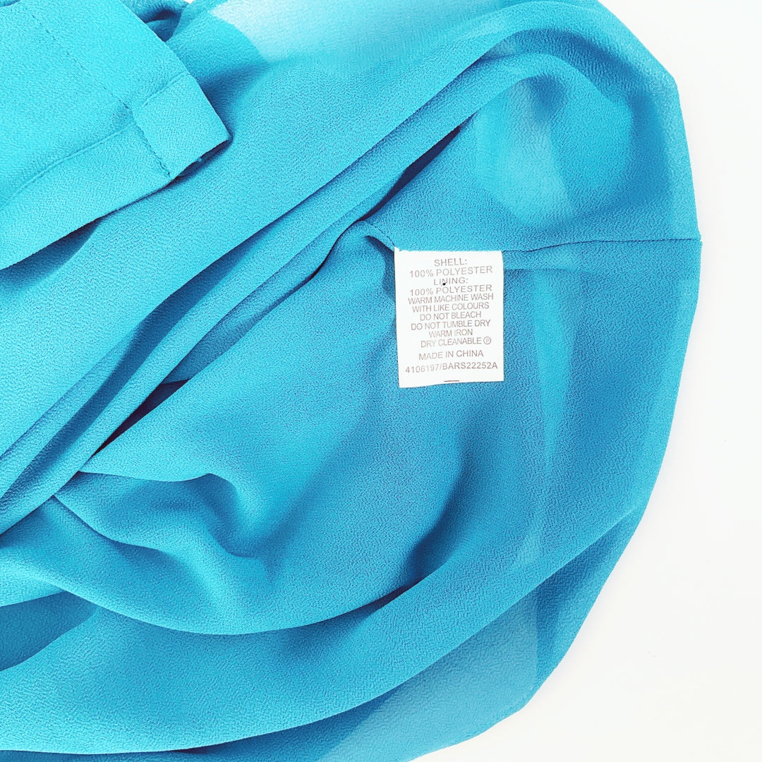 Basque - Sheer Teal Blouse