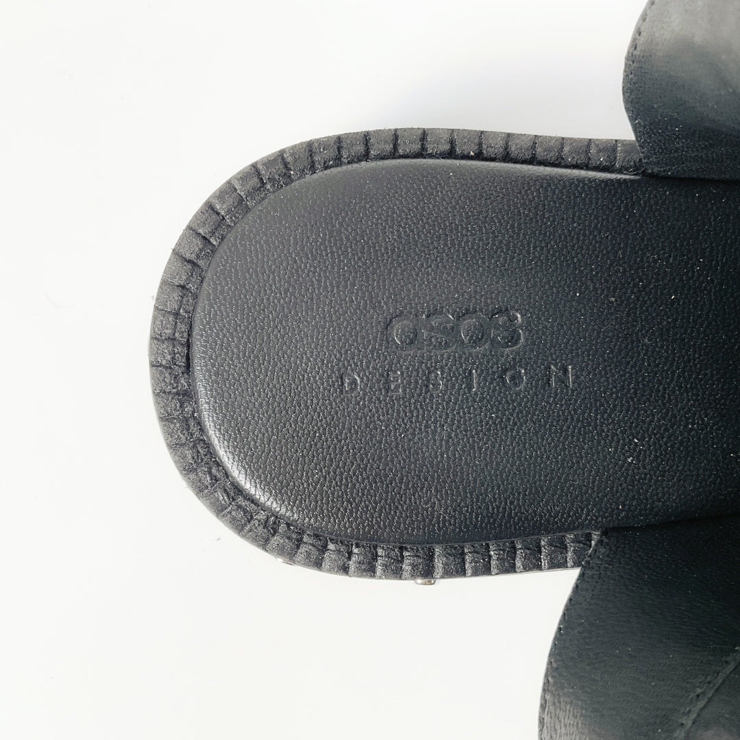 ASOS Design - Black Chunky Buckle Sandals