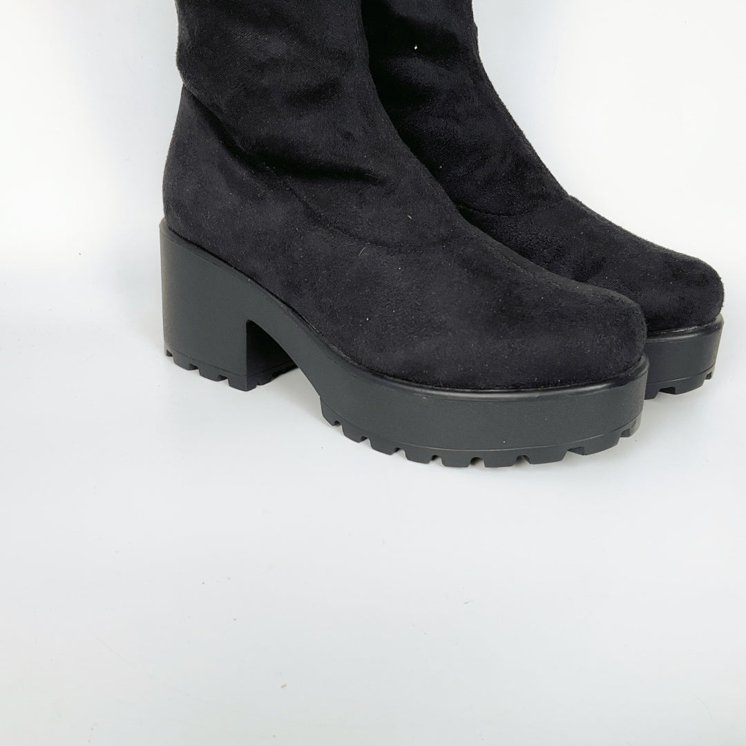 Celebrity - Black Over The Knee Boots