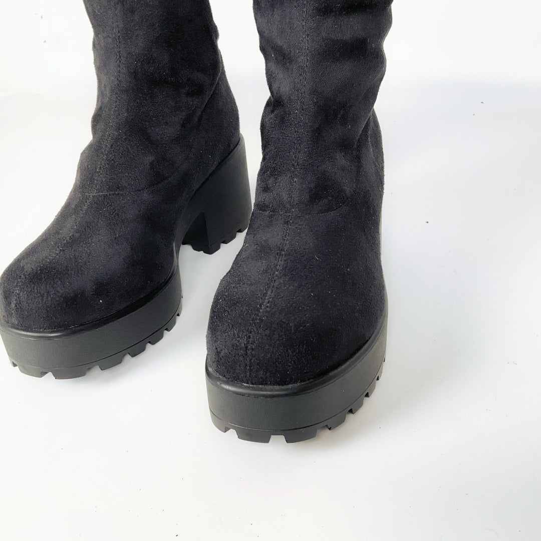 Celebrity - Black Over The Knee Boots