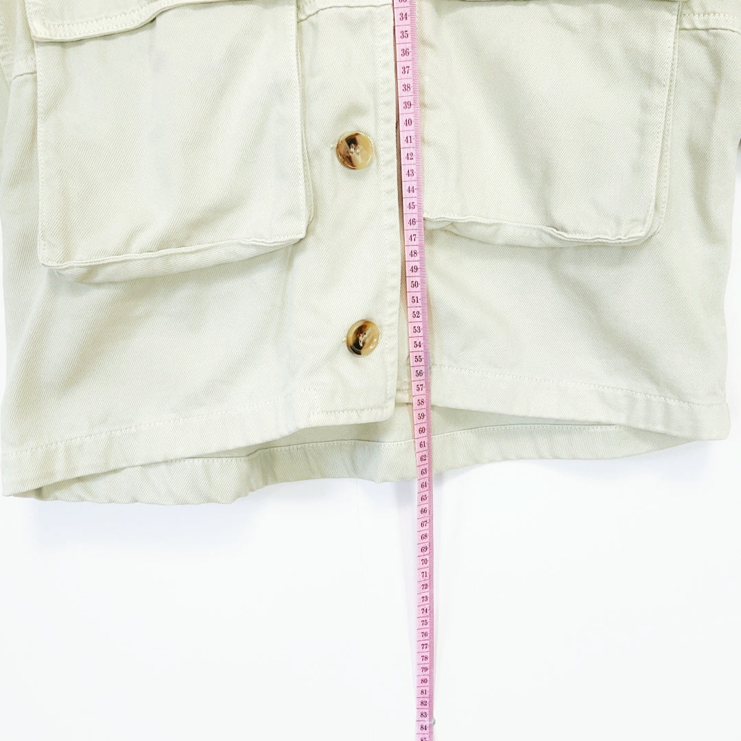 ZARA Women’s Cropped Cotton Jacket – EUR M