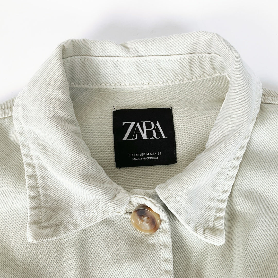 ZARA Women’s Cropped Cotton Jacket – EUR M