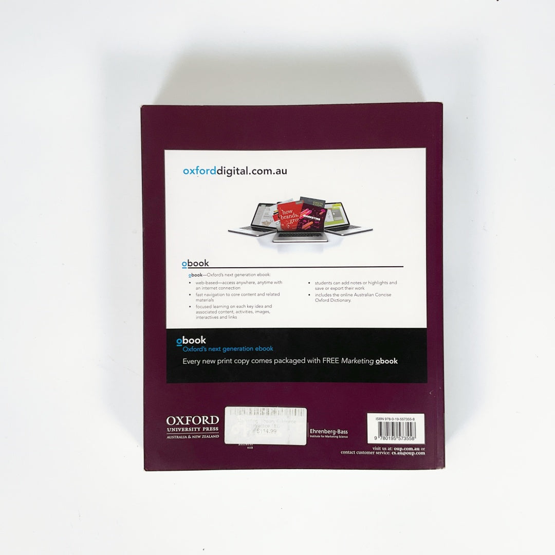 Marketing Theory, Evidence, Practice (1st Edition) - By Byron Sharp