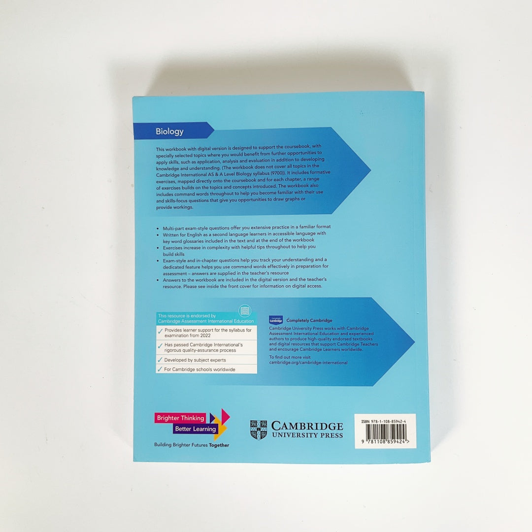 Cambridge International AS & A Level Biology Workbook - By Mary Jones & Matthew Parkin