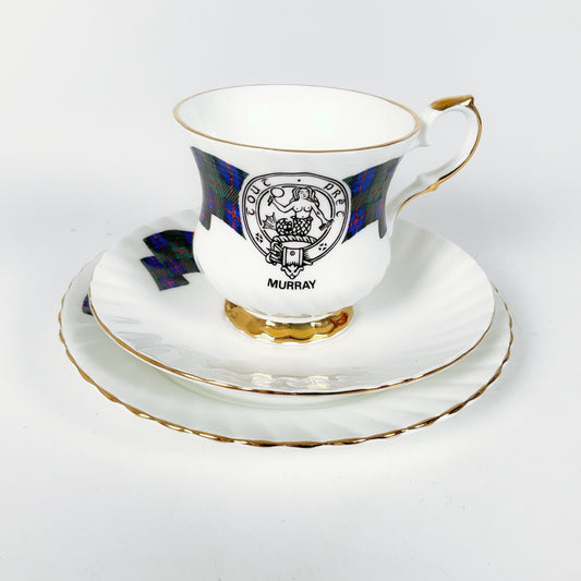Elizabethan Fine Bone China - Clan Murray Commemorative Tea Set + Extra Saucer