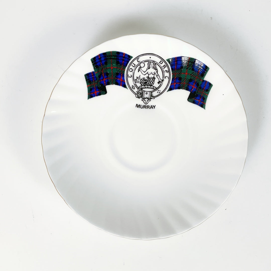 Elizabethan Fine Bone China - Clan Murray Commemorative Tea Set + Extra Saucer