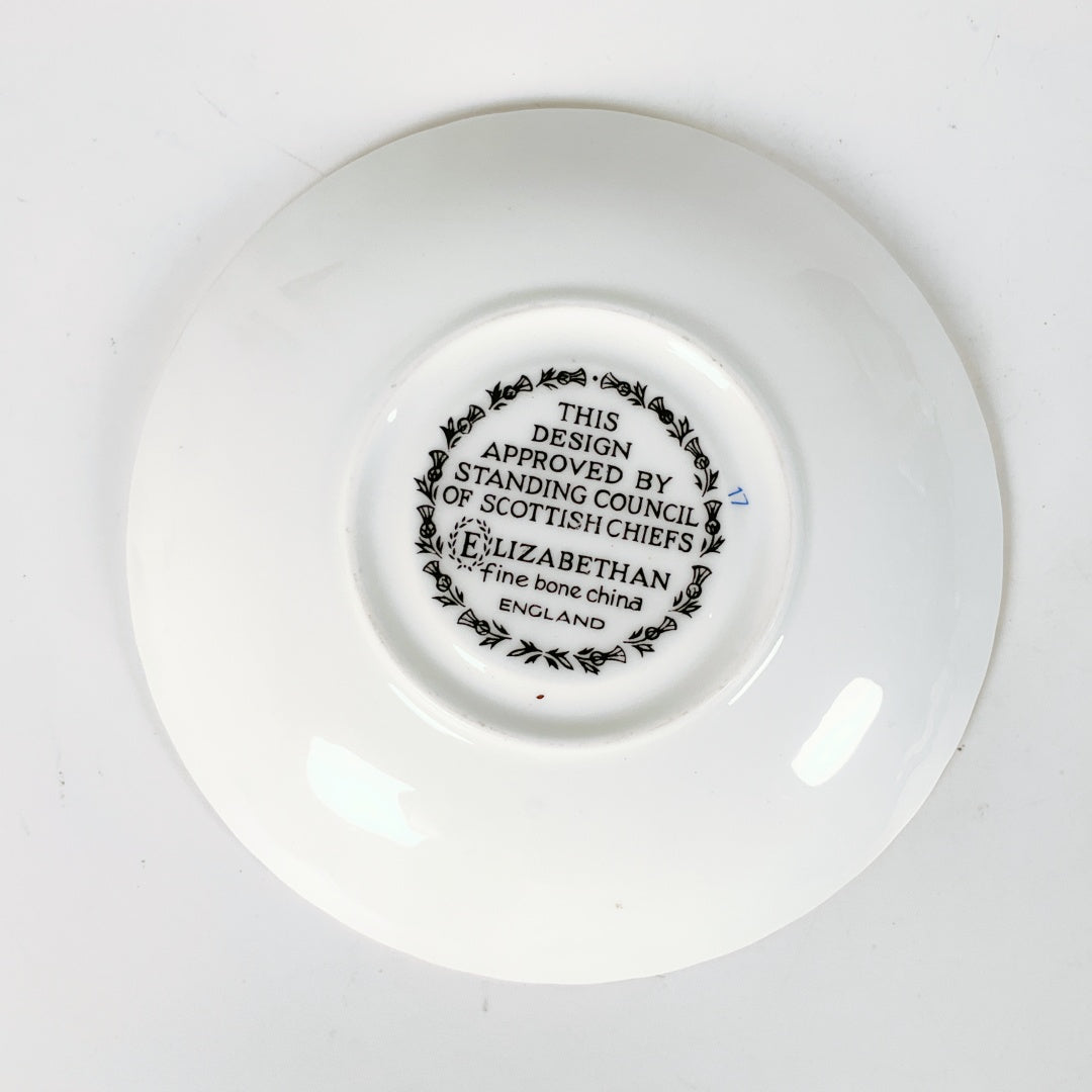 Elizabethan Fine Bone China - Clan Murray Commemorative Tea Set + Extra Saucer