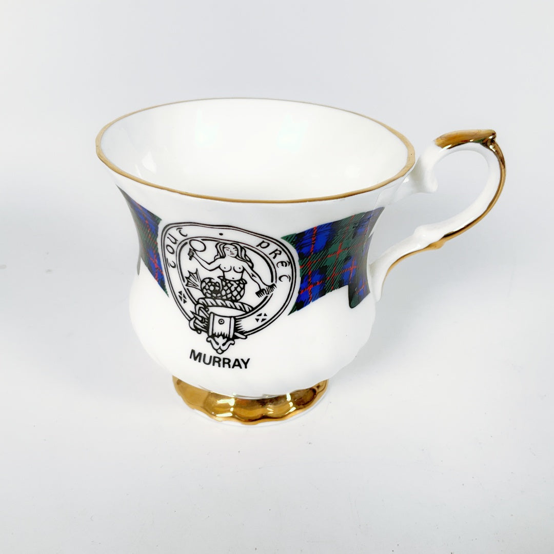 Elizabethan Fine Bone China - Clan Murray Commemorative Tea Set + Extra Saucer